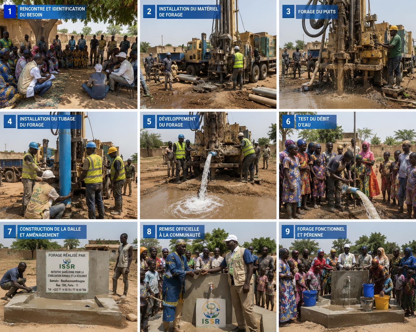 Projet de forage ISSR à Boulkassoumbougou