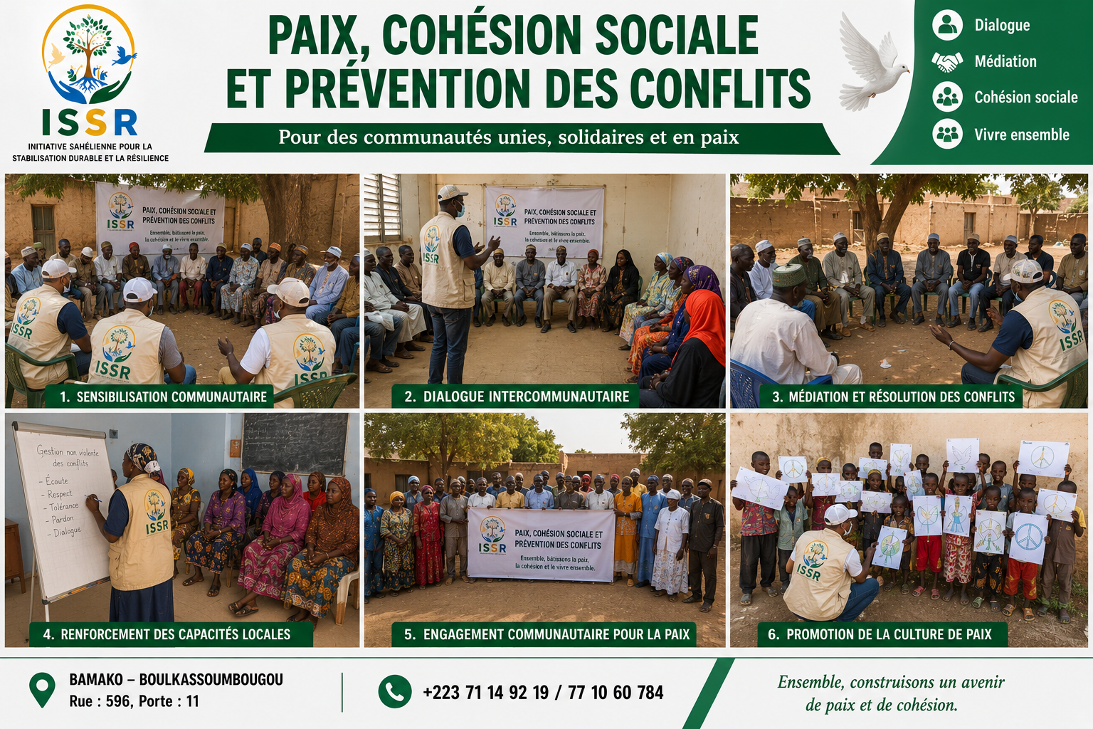 Paix, cohésion sociale et prévention des conflits