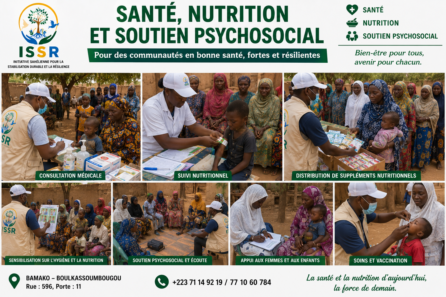 Santé, nutrition et soutien psychosocial ISSR